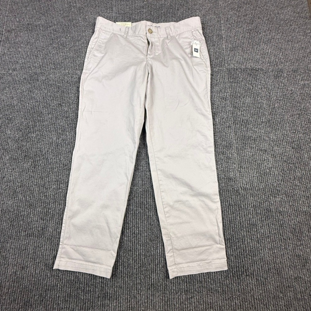 Gap Girlfriend Khaki Pants Womens 8R Chino Ankle Slim Leg 838205-12